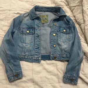 MICHEAL KORS CROPPED JEAN JACKET
